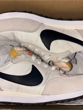 Nike Waffle sneakers in white & cream